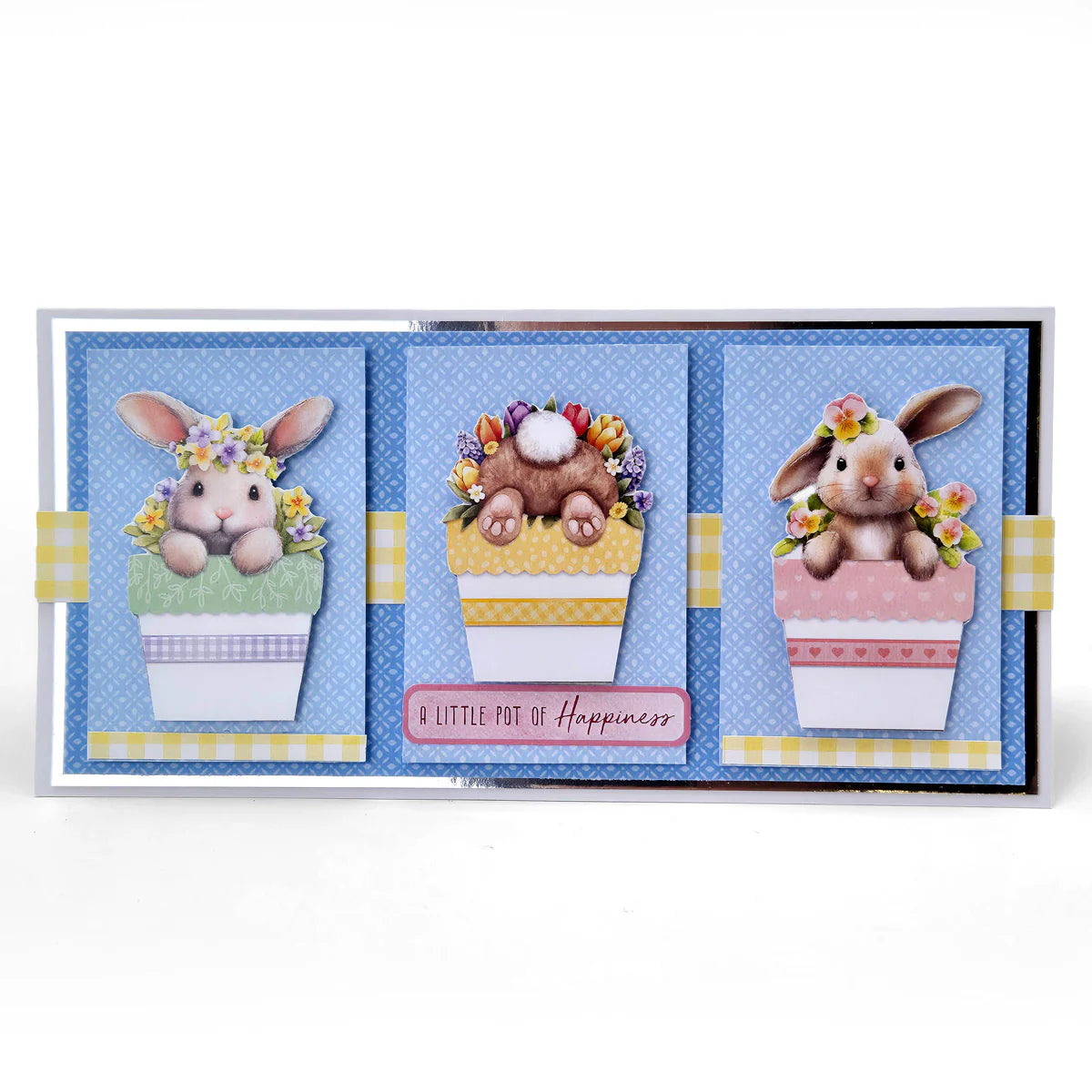 Katy Sue Designs Bunny Kisses and Fluffy Tails Die Cut Decoupage 11-dcd745 a little pot of happiness