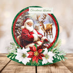 Katy Sue Designs Christmas Circle Rocker Cards and Envelopes 05-10026ccr wishes