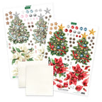 Katy Sue Designs Christmas Flower Pots Card Making Kit 17-10080cfp stickers