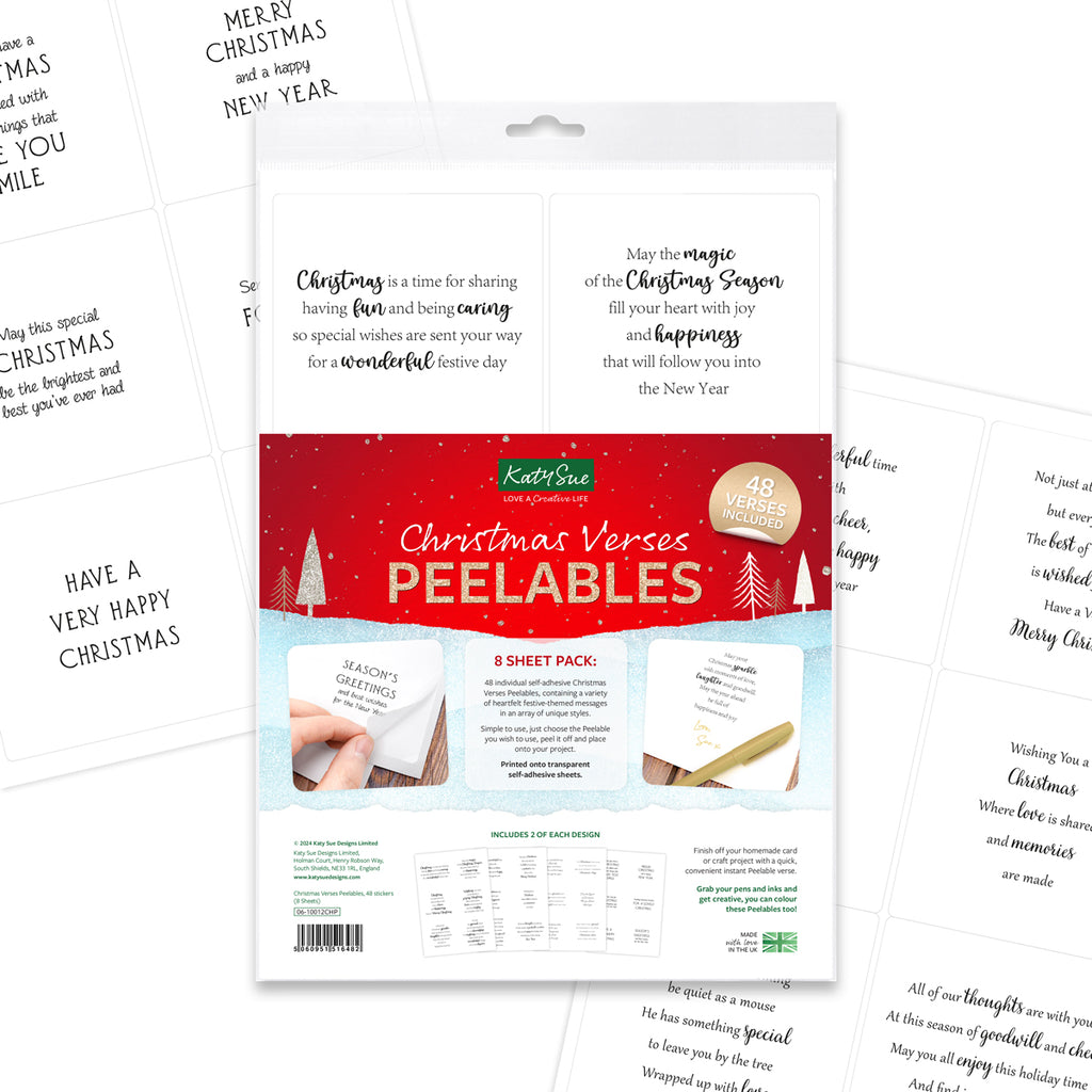 Katy Sue Designs Christmas Verses Peelables 06-10012chp
