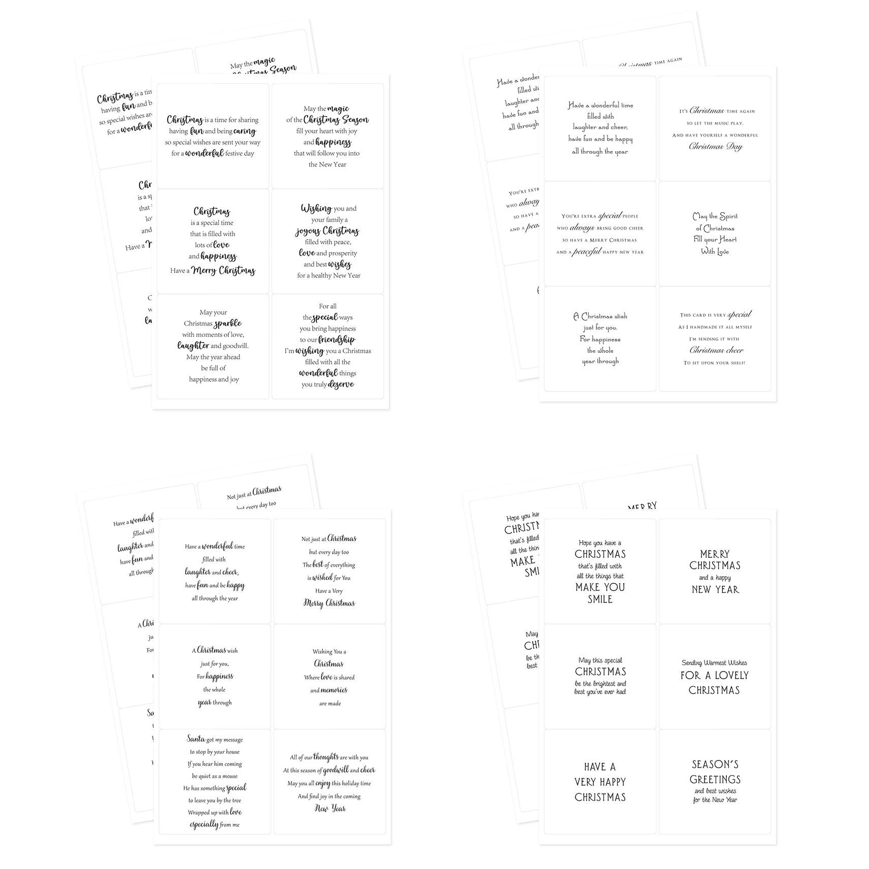 Katy Sue Designs Christmas Verses Peelables 06-10012chp  sheets
