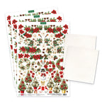 Katy Sue Designs Christmas Windows and Doors Card Making Kit 17-10111cwd contents of flowers and ephemera