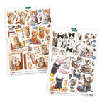 Katy Sue Designs Crafty Kittens Die Cut Topper and 3D Decoupage Collection 11-dcd7002 ephemera