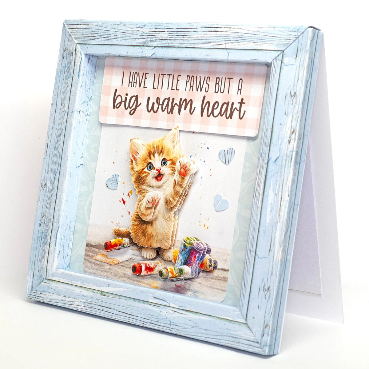 Katy Sue Designs Crafty Kittens Die Cut Topper and 3D Decoupage Collection 11-dcd7002 little paws big heart