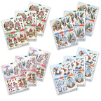 Katy Sue Designs Die Cut Decoupage Christmas Gnomes 11-dcdcgn12 die cut layers winter holiday sheets