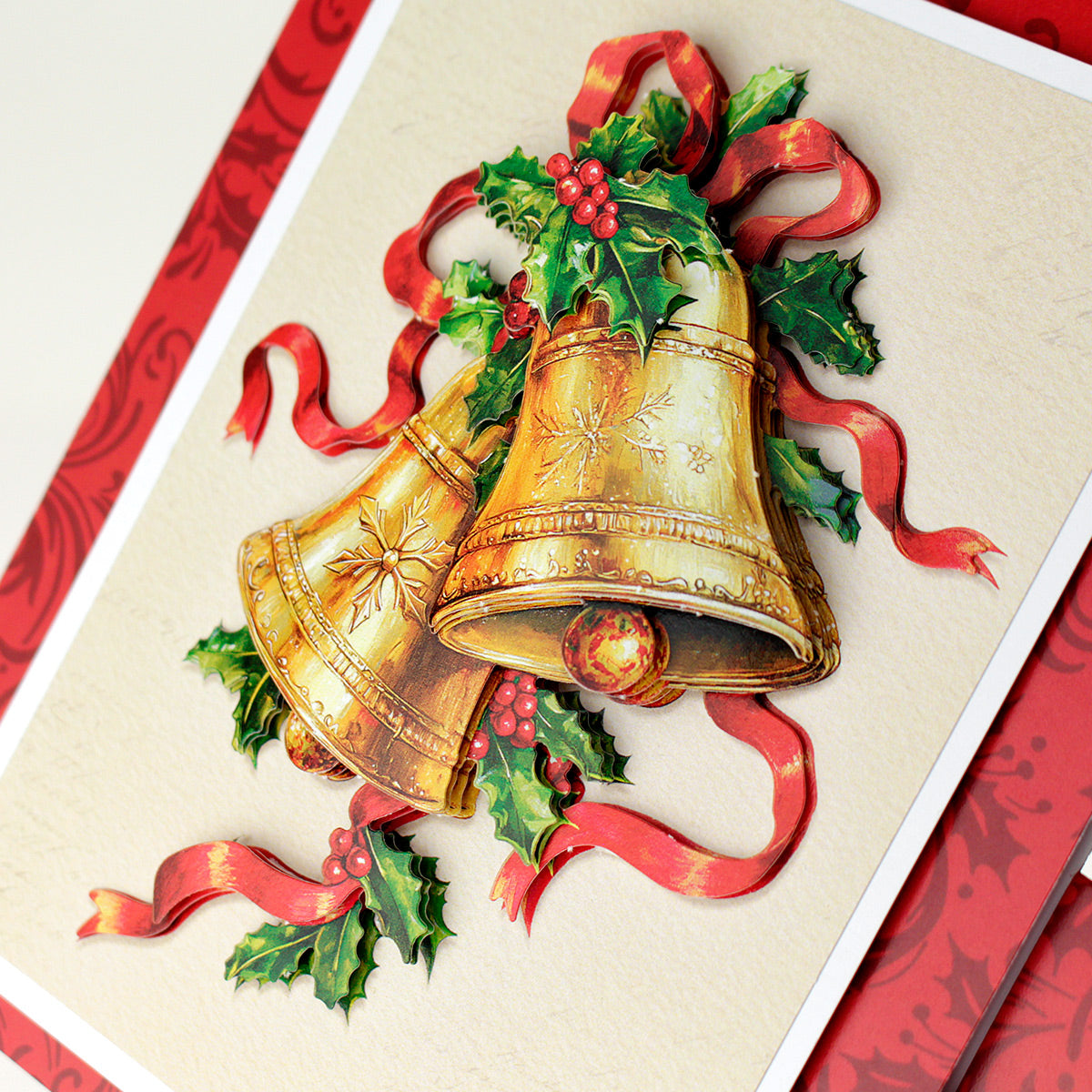 Katy Sue Designs Die Cut Decoupage Jingle Bells 11-dcd730 layers