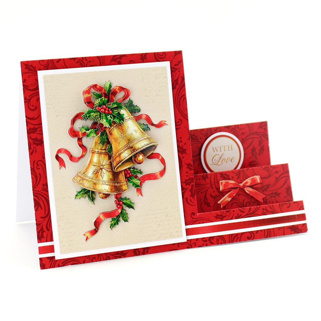 Katy Sue Designs Die Cut Decoupage Jingle Bells 11-dcd730 with love