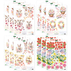 Katy Sue Designs Easter Animals and Spring Florals 3D Die Cut Decoupage 11-dcdeas12 sheets