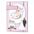 Katy Sue Designs Forever and Always Die Cut Wedding Embellishments 12-dce022wd just married