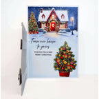 Katy Sue Designs From Our House To Yours at Christmas Peelables 06-10043hou merry christmas cottage card with decorated tree