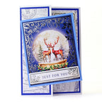 Katy Sue Designs Letters to Santa Printed Cardstock 03-10079lt deer snow globe silver design trim just for you card