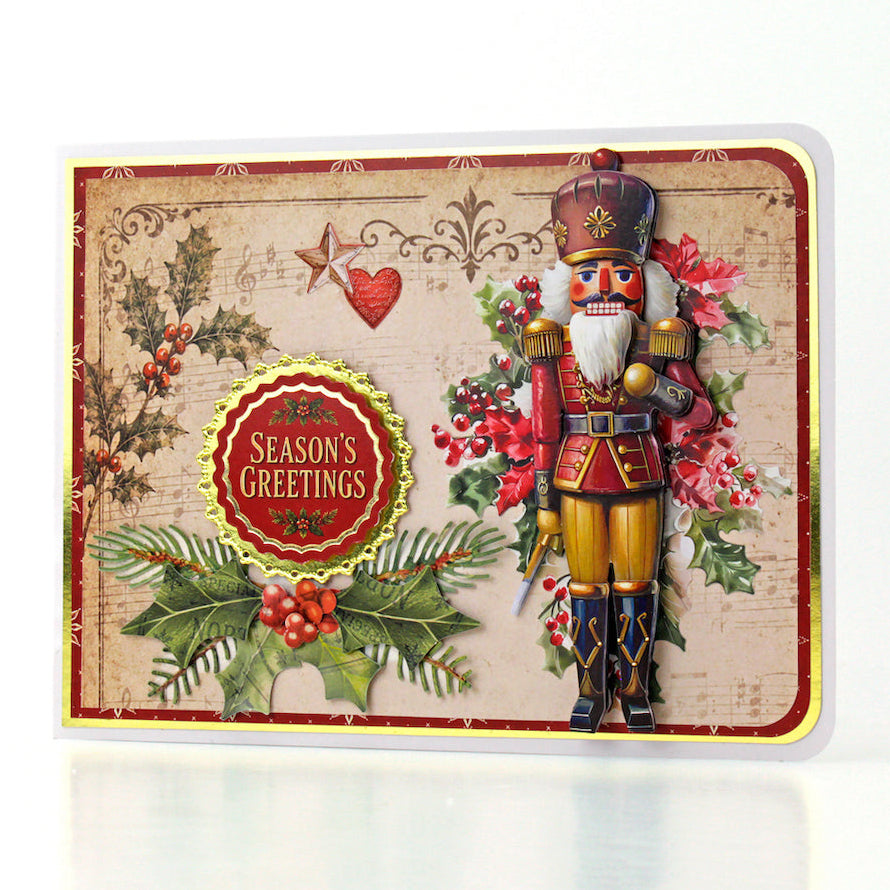 Katy Sue Designs Letters to Santa Printed Cardstock 03-10079lt nutcracker star hear garland season's greetings card