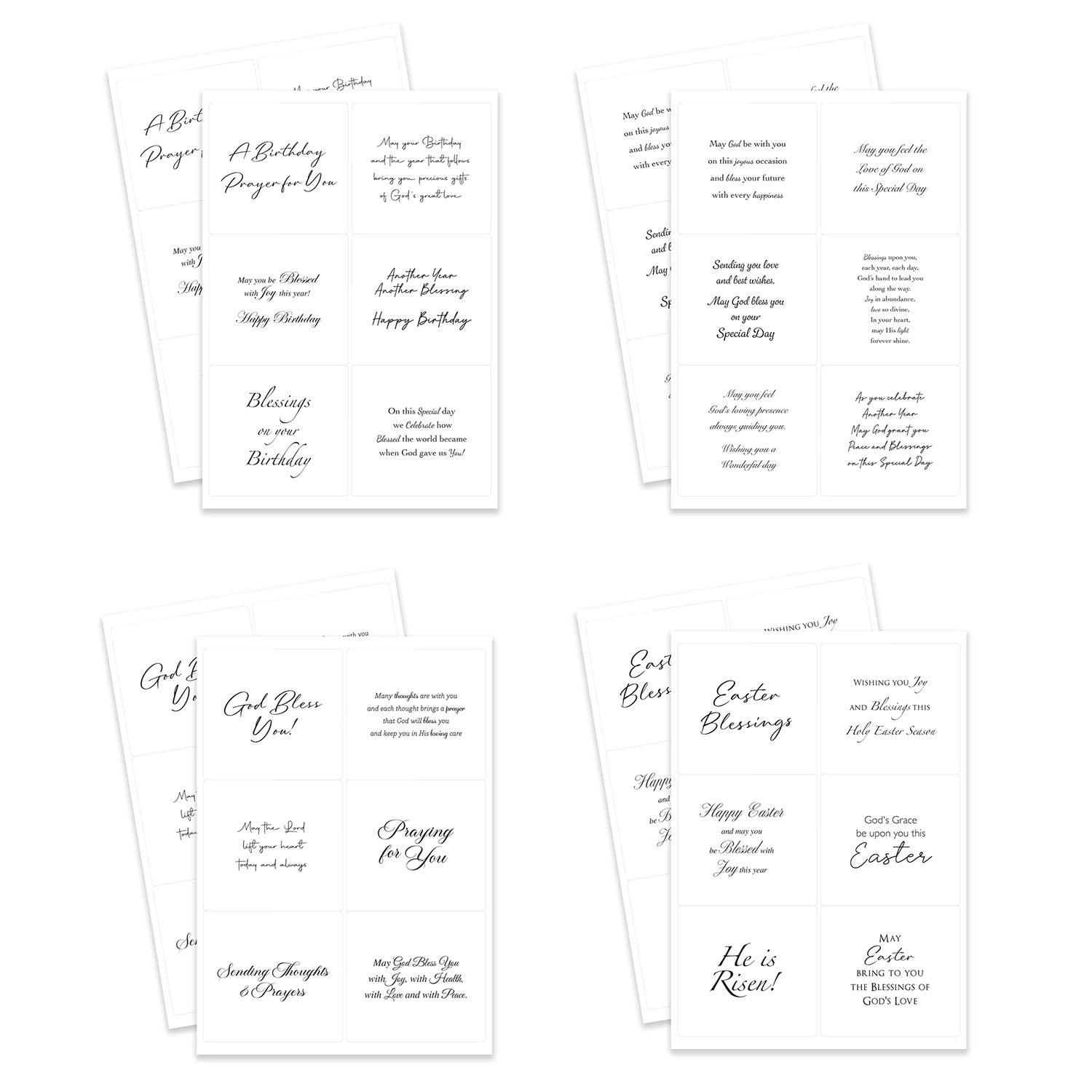 Katy Sue Designs Messages of Faith Peelables 06-10039mof sheets