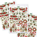Katy Sue Designs Petite Poinsettias Die Cut Embellishments 12-dce023pp