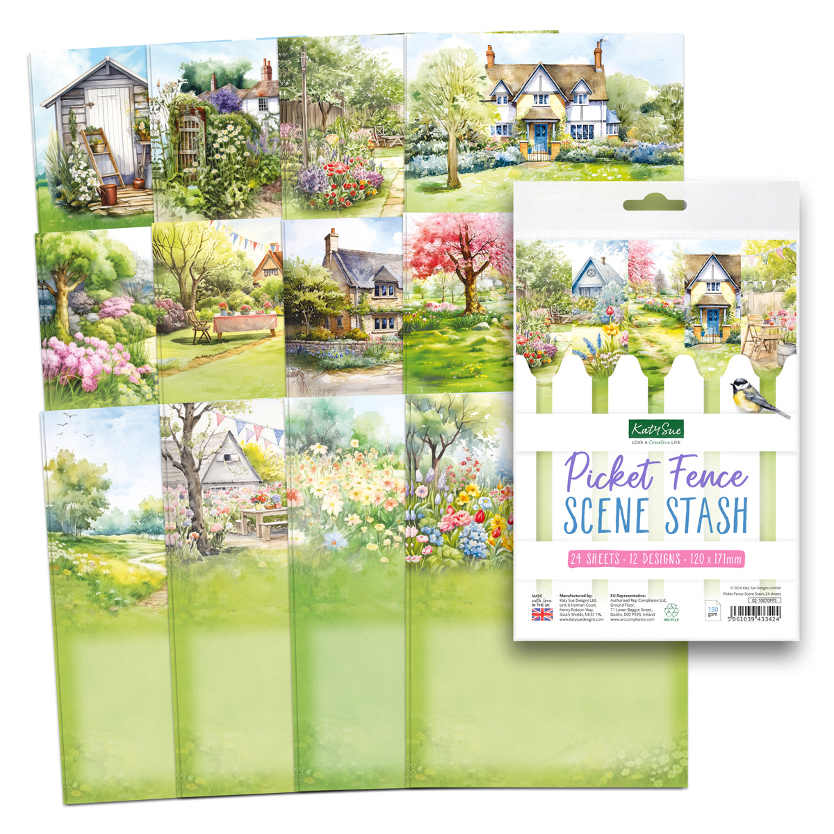 Katy Sue Designs Picket Fence Scene Stash 02-10070pfs