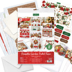 Katy Sue Designs Poinsettia Garden Picket Fence Card Making Kit 17-10112pgp