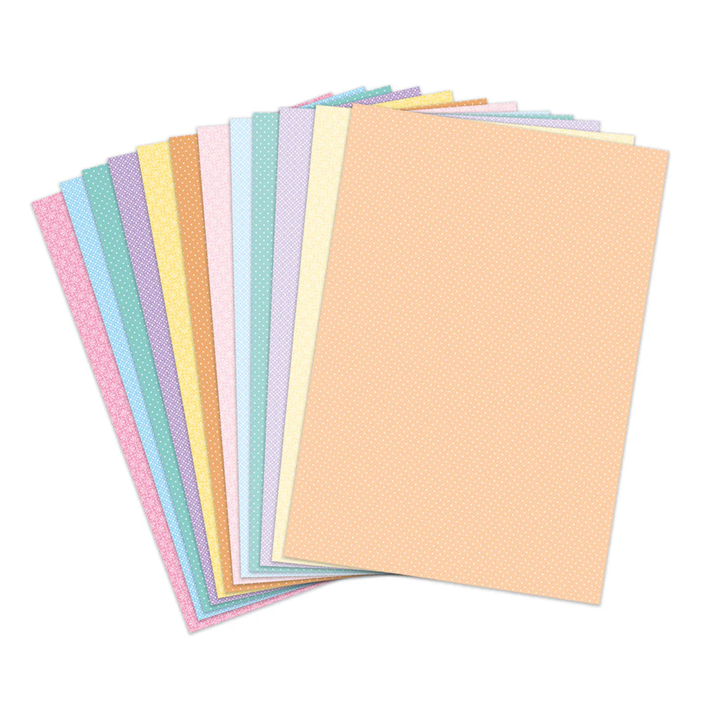 Katy Sue Designs Pretty Pastels Printed Cardstock 03-10067ppb dots