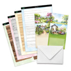 Katy Sue Designs Pretty Petals Picket Fence Card Making Kit 17-10082ppf fence cards little house cards