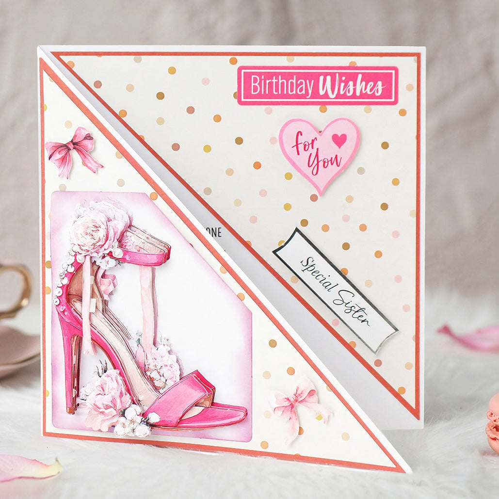 Katy Sue Designs Rose Couture Die Cut Decoupage and Embellishment Collection 11-dcdrco10 birthday wishes