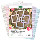 Katy Sue Designs Rustic Wood Effect 6x6 Box Frames 13-box157woe