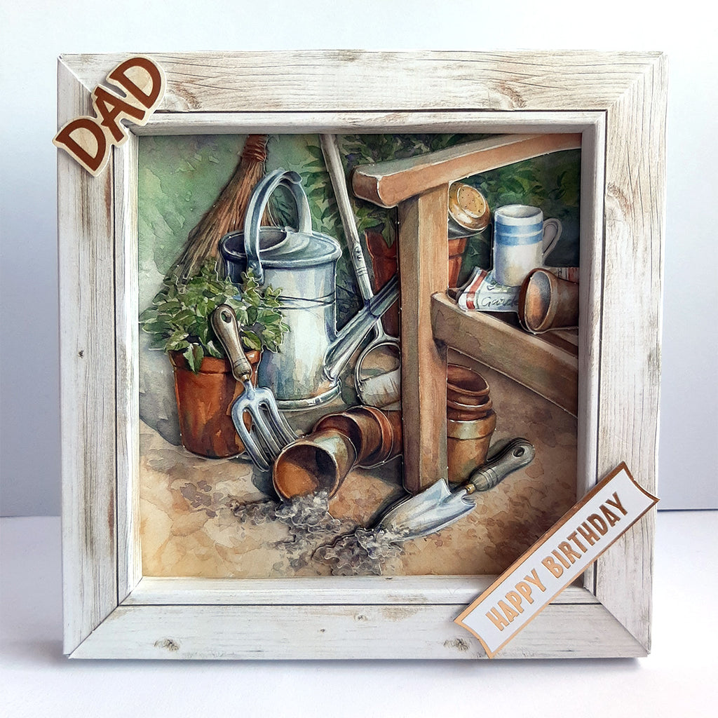 Katy Sue Designs Rustic Wood Effect 6x6 Box Frames 13-box157woe birthday