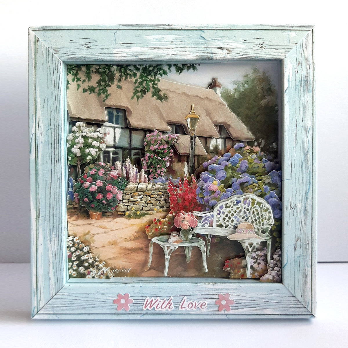 Katy Sue Designs Rustic Wood Effect 6x6 Box Frames 13-box157woe with love