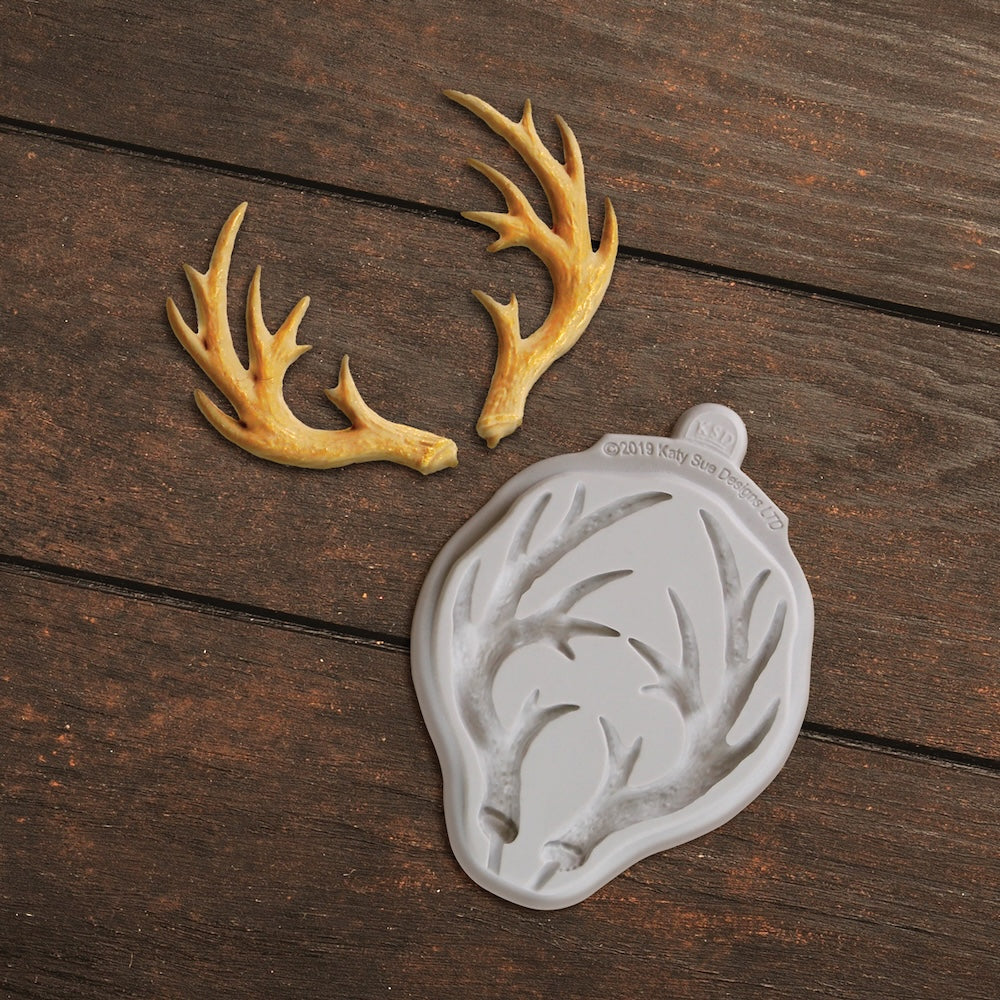Katy Sue Designs Small Antlers Silicone Mold nlc022