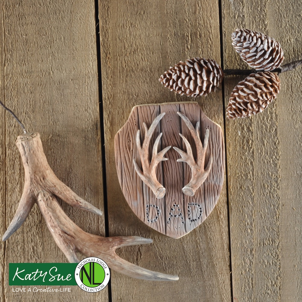 Katy Sue Designs Small Antlers Silicone Mold nlc022 dad