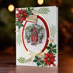 Katy Sue Designs Traditional Christmas Die Cut Flowers and Leaves 12-dce015tc wishes card