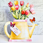 Katy Sue Designs Watering Can Blossoms and Blooms Card Making Kit 17-10081wcf flower watering can butterflies birthday tag
