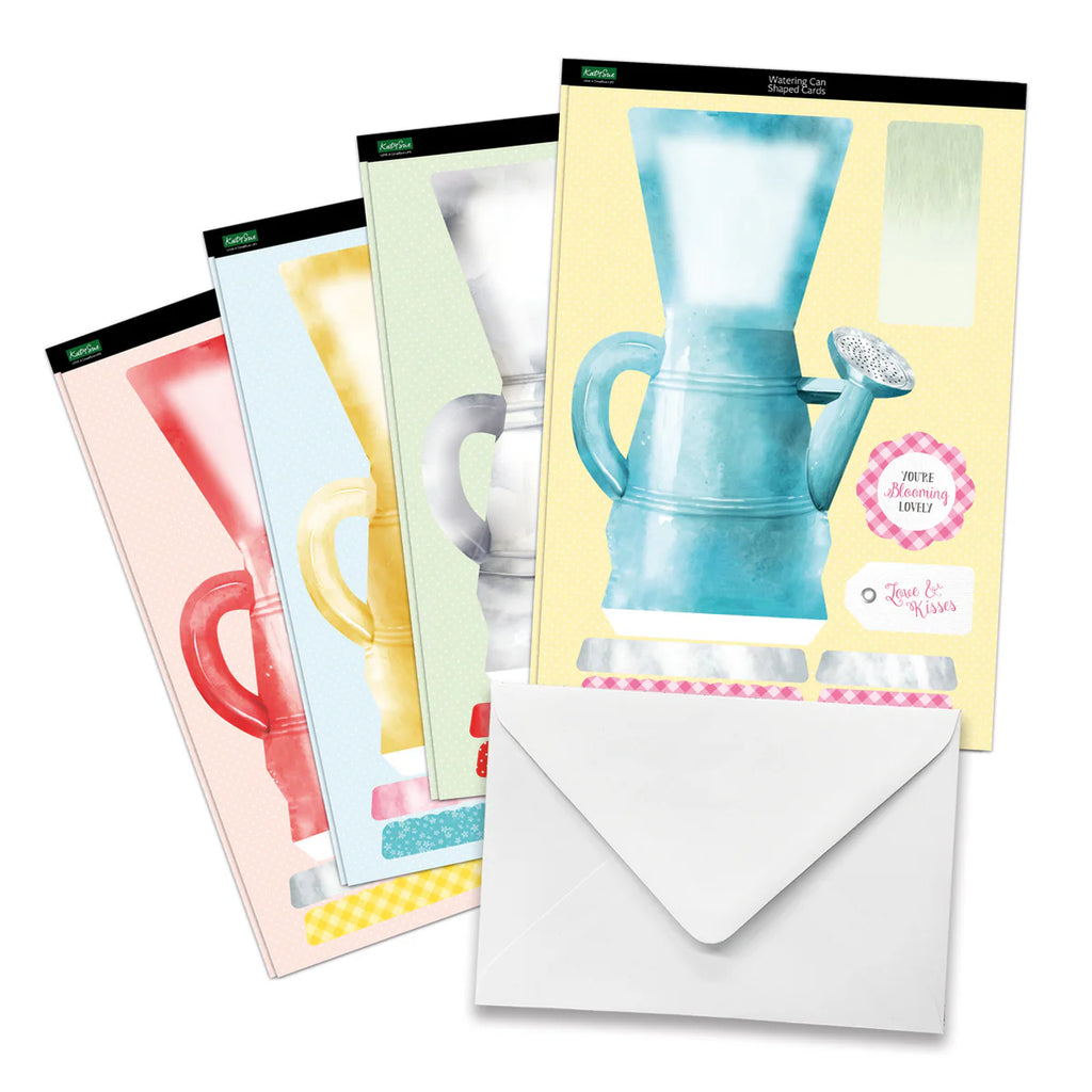 Katy Sue Designs Watering Can Blossoms and Blooms Card Making Kit 17-10081wcf flowers tulips die cut watering can cards love and kisses card