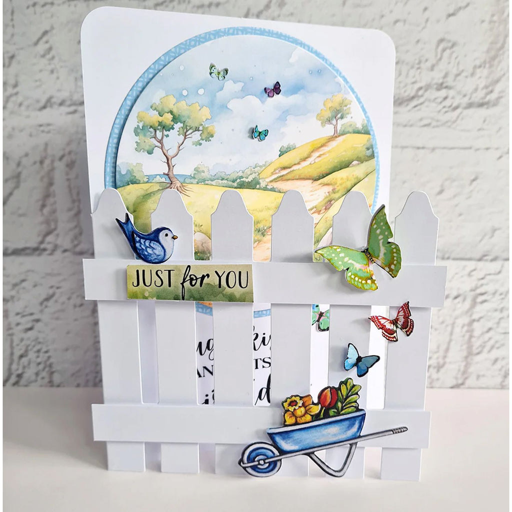 Katy Sue Designs White Picket Fence Cards and Envelopes 05-10023wpf just for you