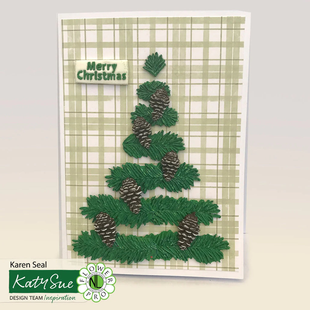 Katy Sue Designs Winter Foliage Silicone Mold nlc034 tree