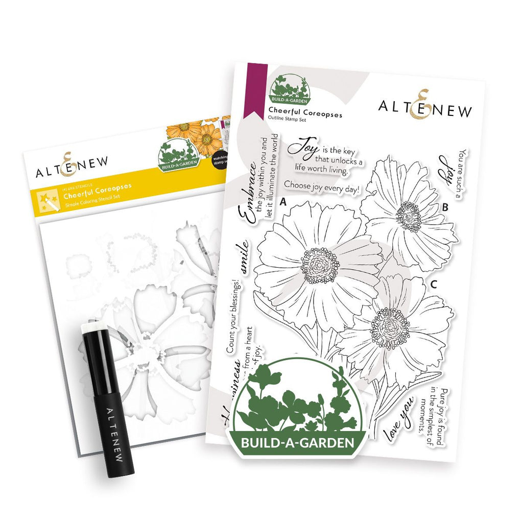 Altenew Build-A-Garden Cheerful Coreopses alt8453bn