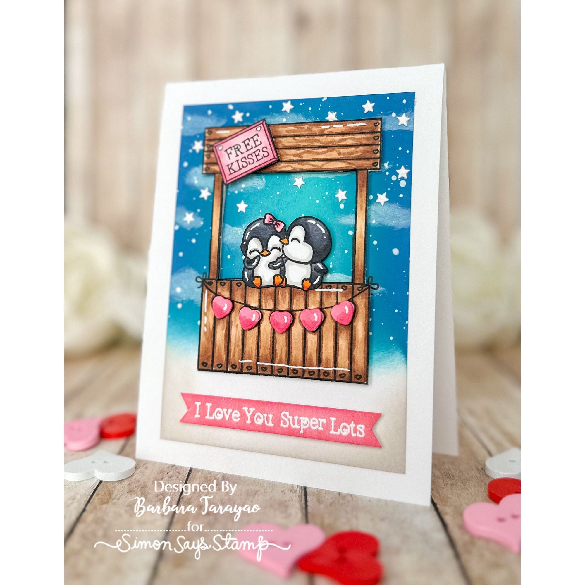 Simon Says Stamps And Dies Kissing Booth Smitten Valentine's Day Card | color-code:ALT02