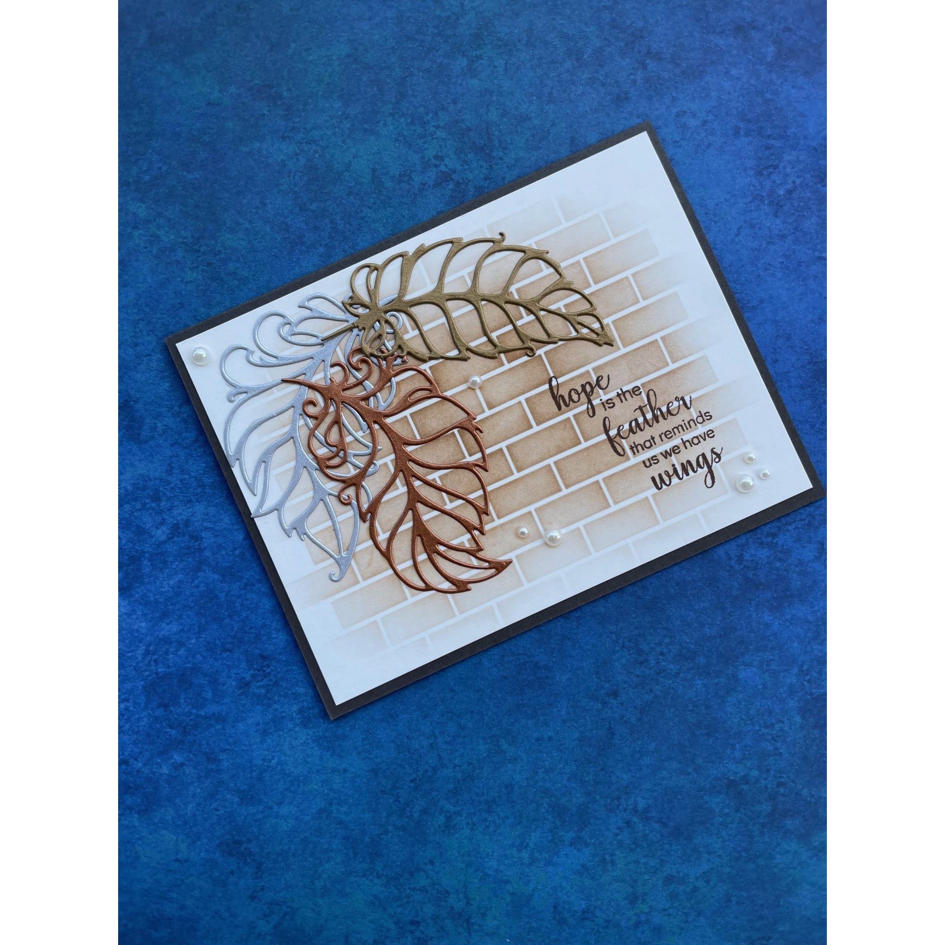 Gina K Designs BRICK WALL Stencil gkdst35 hope