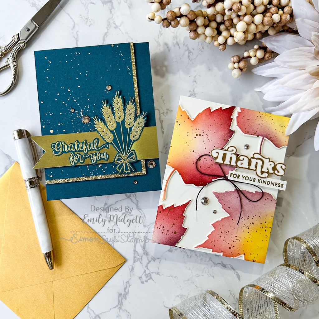 Simon Says Stamp Card Kit of the Month November 2025 Give Thanks ck1125 Thanks Cards | color-code:ALT10