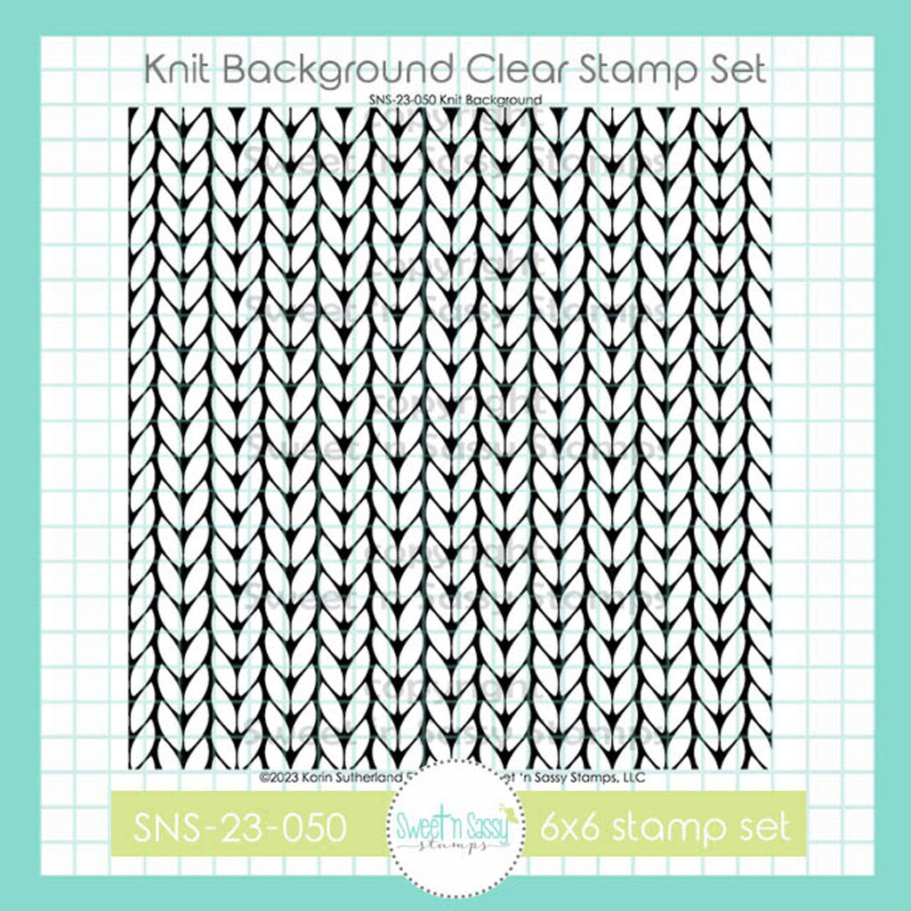 Sweet 'N Sassy Knit Background Clear Stamp sns-23-050