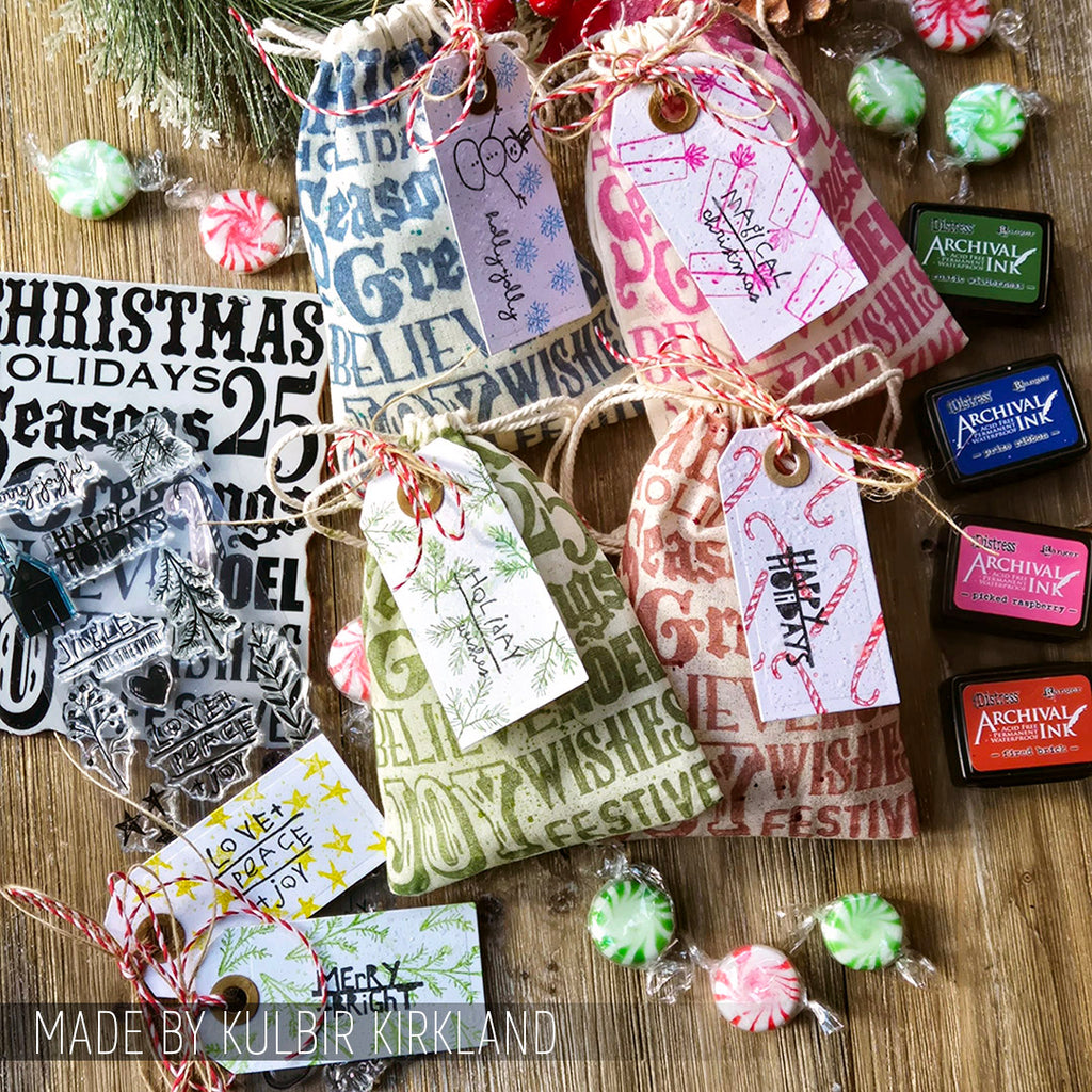 Tim Holtz Cling Rubber Stamps Season's Silhouettes cms117