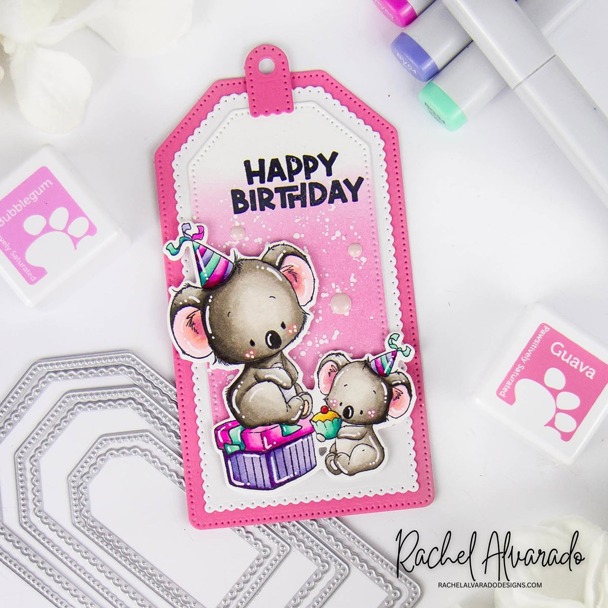 Simon Says Stamp Layered Scallop Tags Wafer Dies s1097 DieCember Birthday Gift Tag | color-code:ALT05