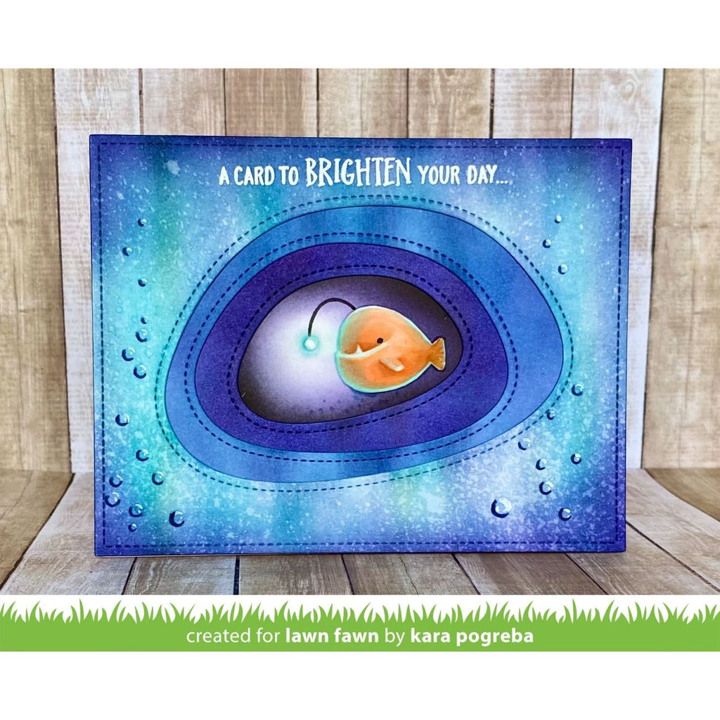 Lawn Fawn Anglerfish Flip Flop Clear Stamps lf2010 to brighten