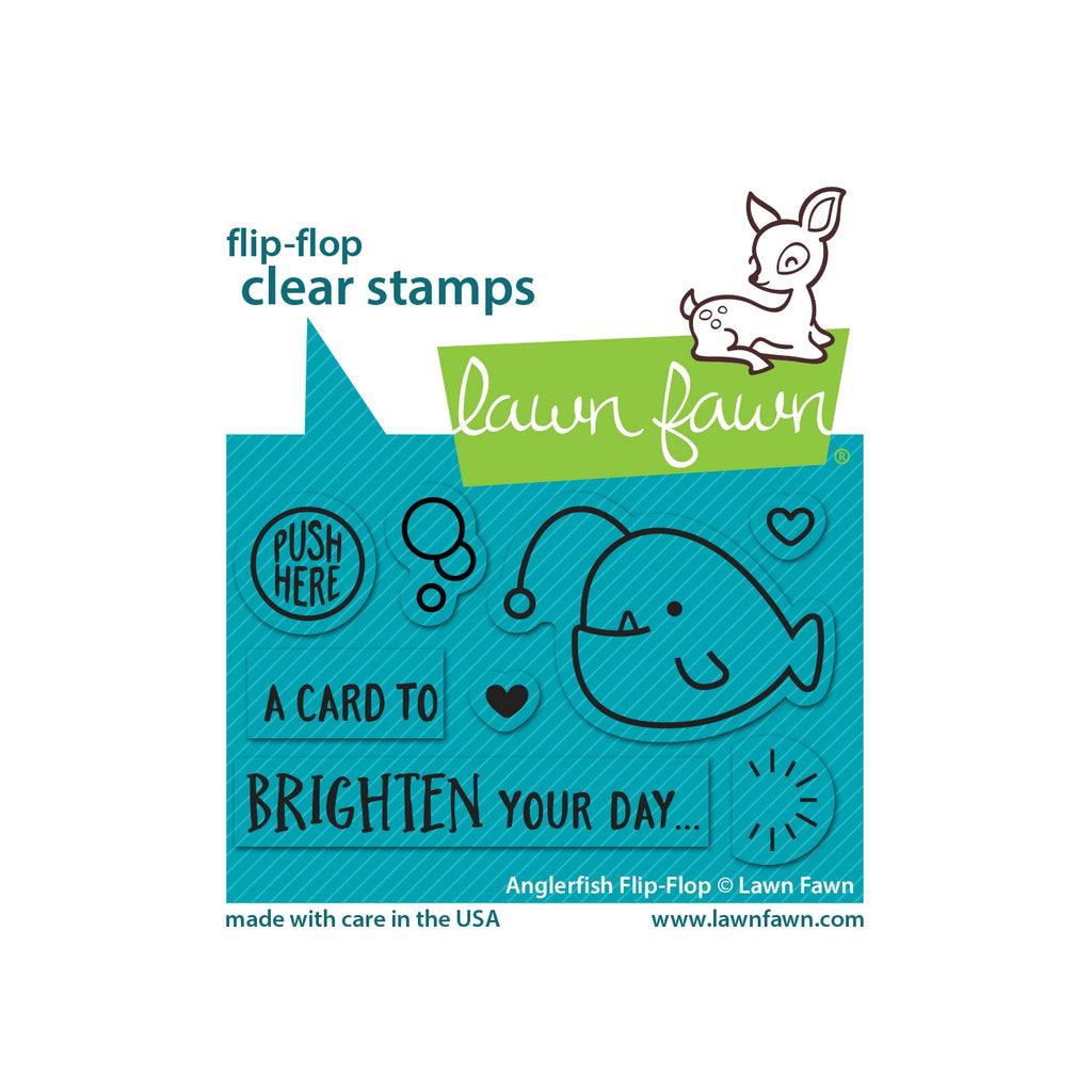 Lawn Fawn Anglerfish Flip Flop Clear Stamps lf2010