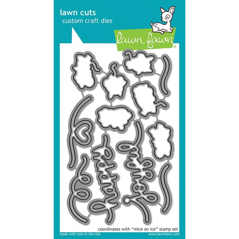 Lawn Fawn Mice on Ice Custom Craft Dies lf2032