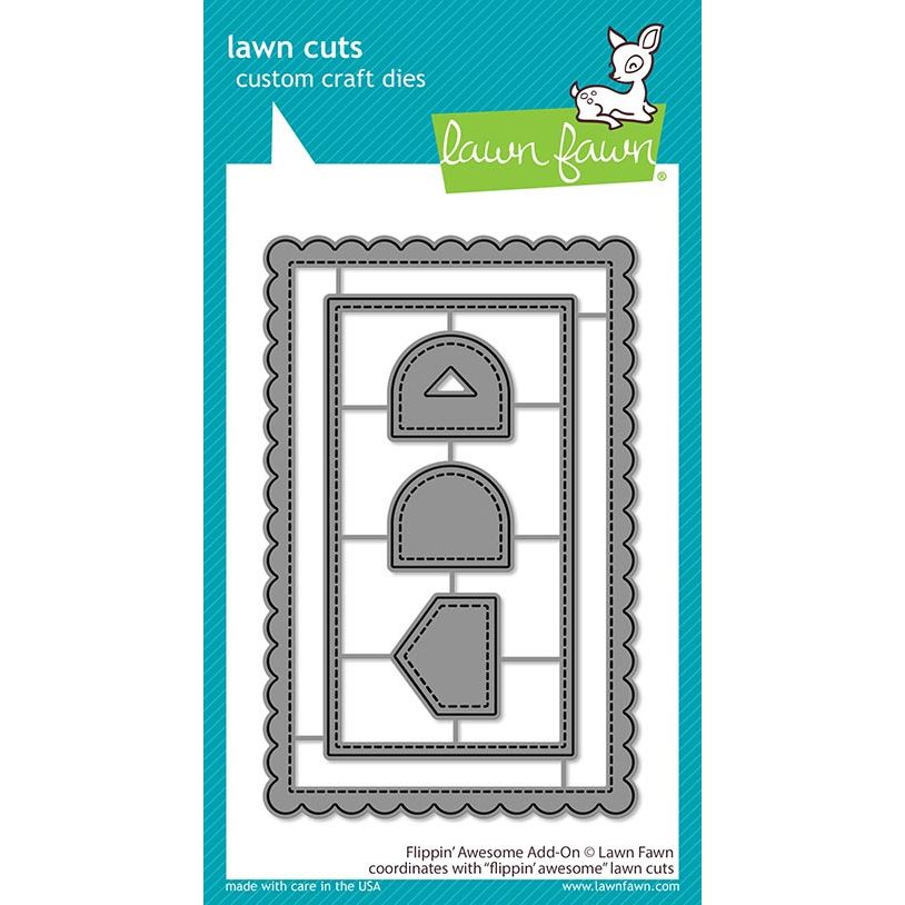 Lawn Fawn Flippin' Awesome Add-On Custom Craft Dies lf2044