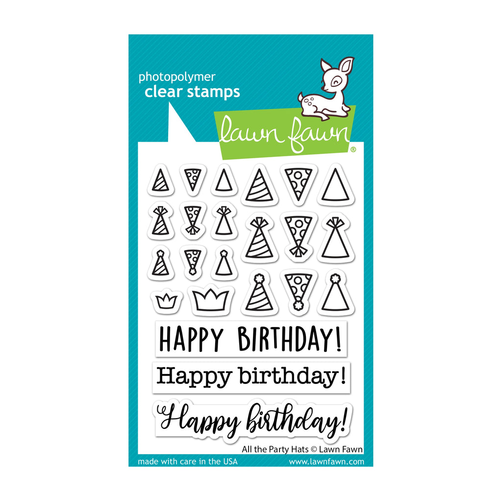 Lawn Fawn All the Party Hats Clear Stamps lf2872