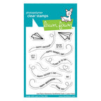 Lawn Fawn Just Plane Awesome Sentiment Trails Clear Stamps lf3132