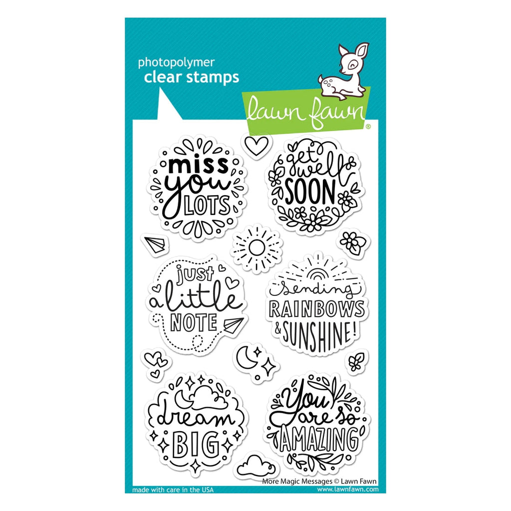 Lawn Fawn More Magic Messages Clear Stamps lf3134