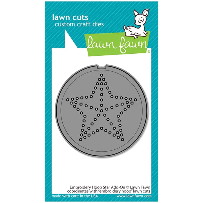 Lawn Fawn Embroidery Hoop Star Add-On Die lf3141