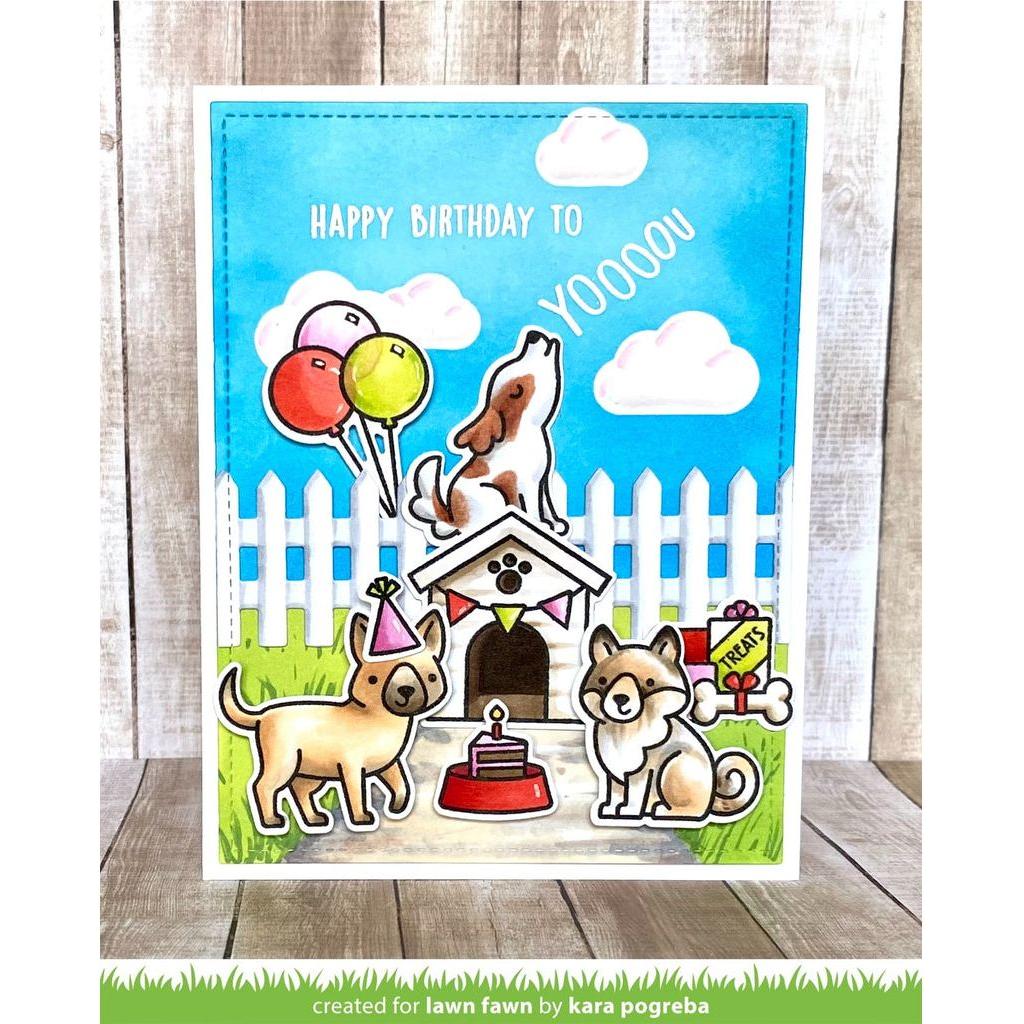 Lawn Fawn Set Yappy Birthday Stamps and Dies lf6yb hbd | color-code:alt2