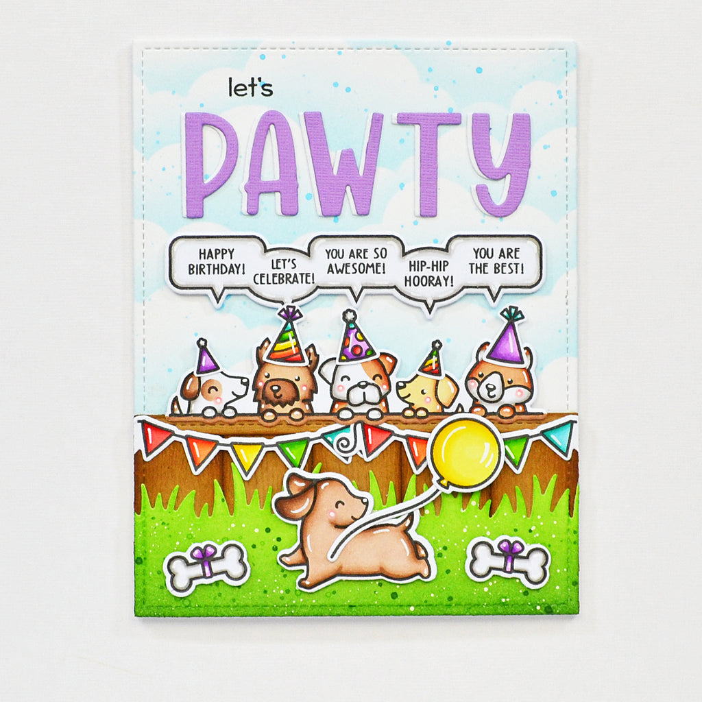Lawn Fawn Simply Celebrate More Critters Add-On Clear Stamps lf3166 pawty
